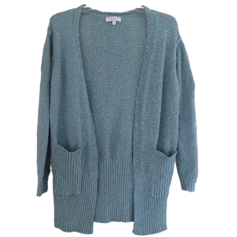 Women’s Warm & Cozy Lifestyle By Poof Open Front Knit Cardigan Sweater Medium